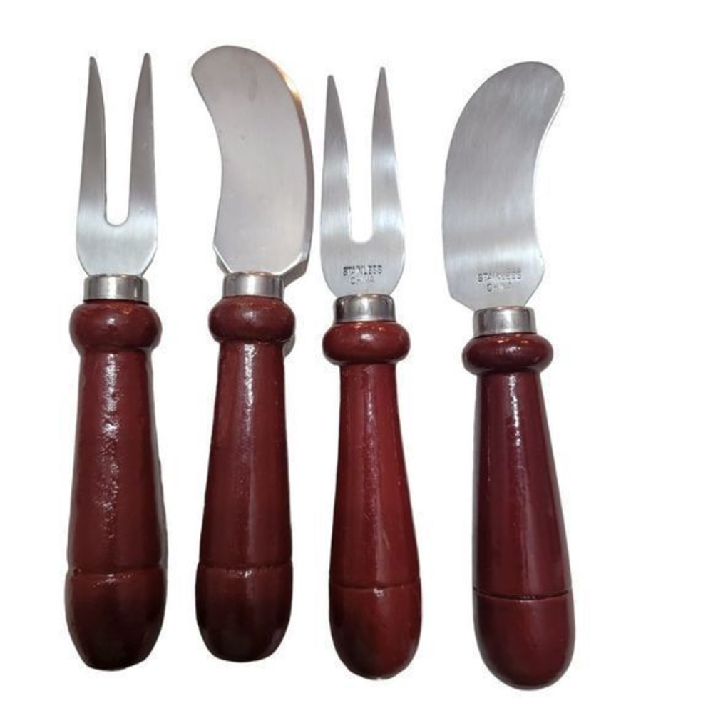 Vintage Stainless Steel kitchen tools Charcuterie Butter Board cheese knife